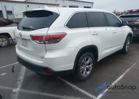 2015 Toyota Highlander Le Plus V6 from USA, damaged, VIN 5TDZKRFHXFS089245